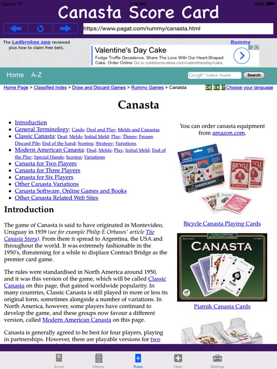 Canasta Score Card screenshot-2