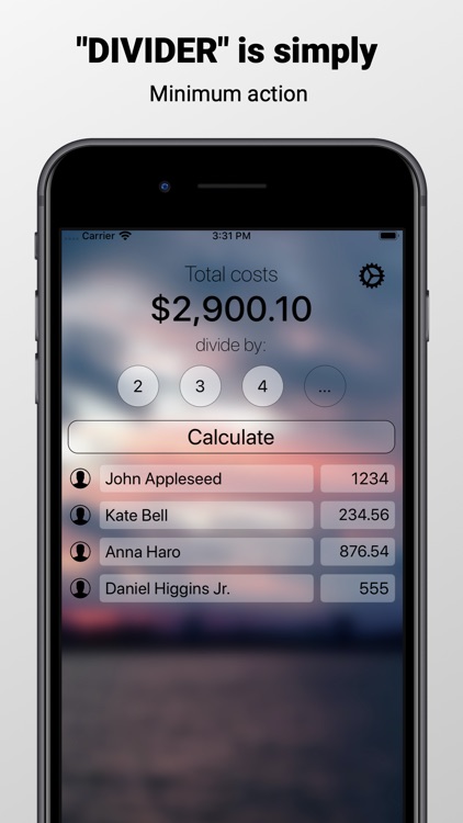 Divider - share your expenses