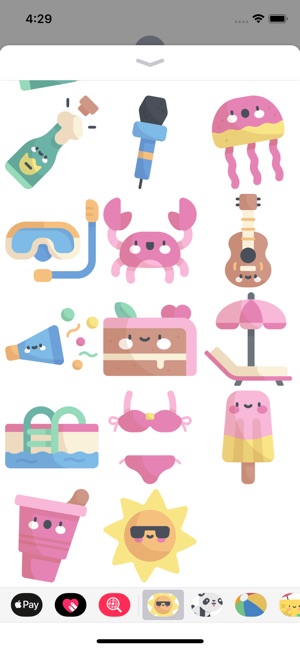 Cool Summer Party Stickers(圖4)-速報App