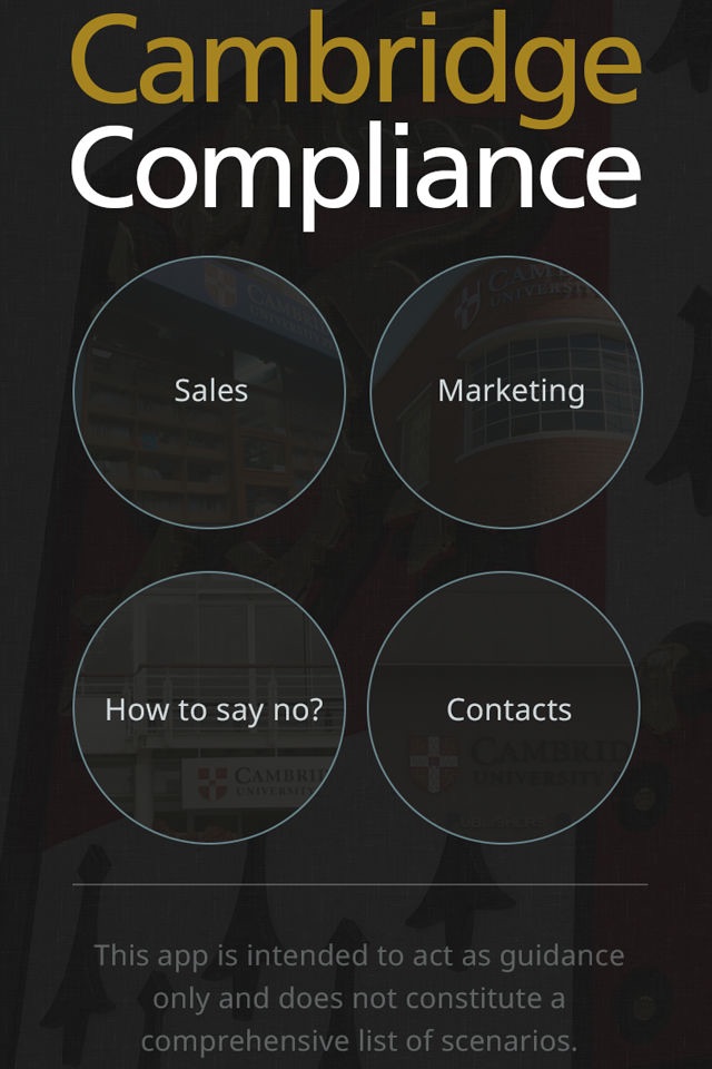 Cambridge Compliance screenshot 2