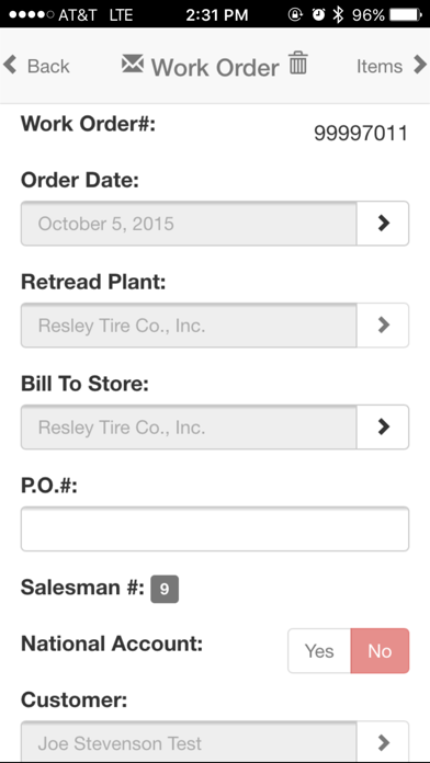 How to cancel & delete BASys Work Order Entry from iphone & ipad 2