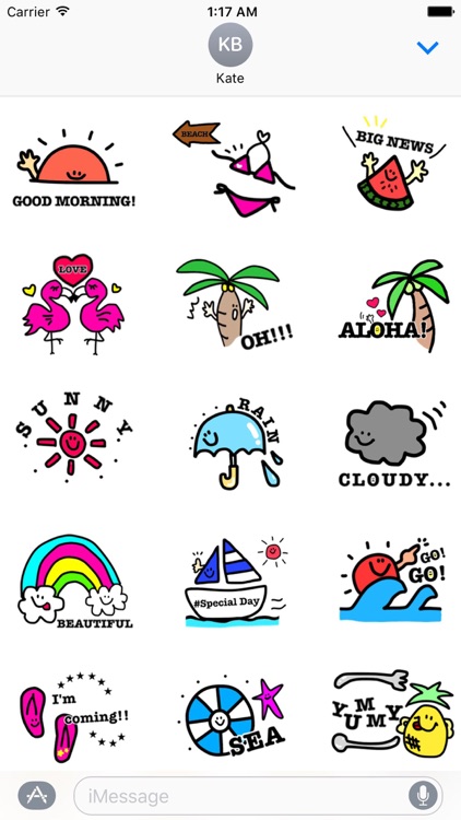 Tropical Summer Sticker