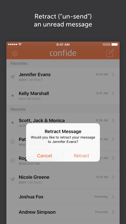 Confide screenshot-4