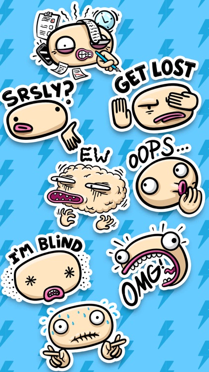 Pretty Funny Faces Stickers