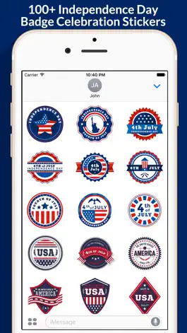 Game screenshot 4th of July-120+ Badge Sticker mod apk