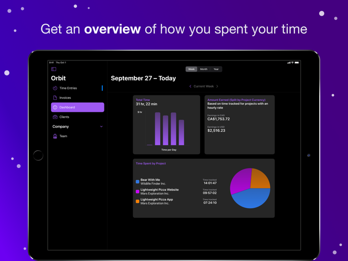 Orbit Time-based Invoicing