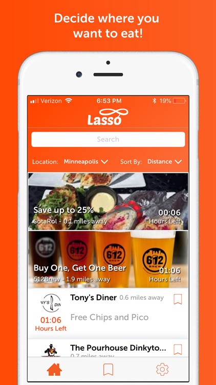 Lasso – Food Deals Near You!