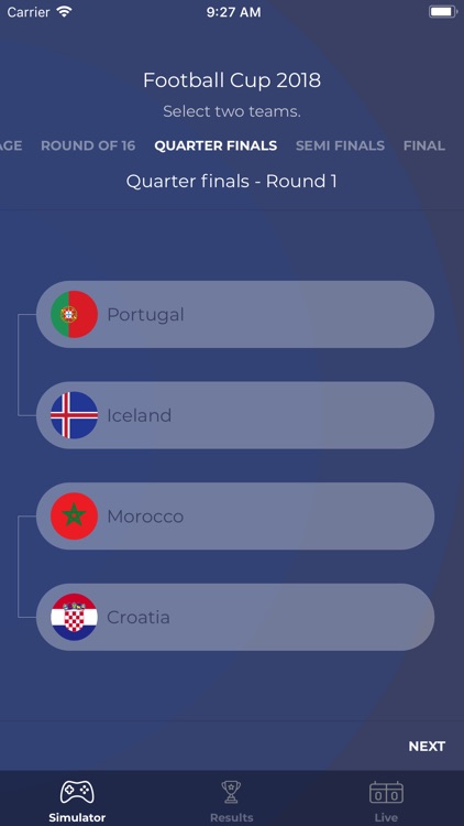 FootballCup2018 Simulator