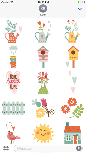 Gardening Sweet Home Stickers