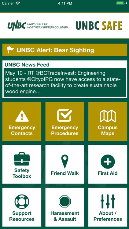 UNBC Safe