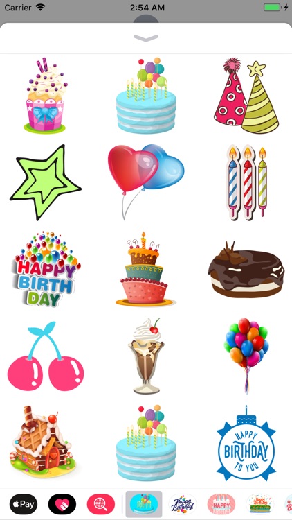 Wish Happy Birthday Stickers