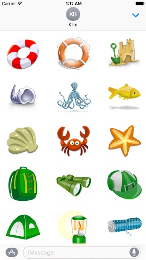 Summer And Beach Icon Sticker(圖4)-速報App