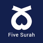 5 Surahs - Mostly read five Surah of Al-Quran with proper Tajweed, 15+ Translations & Recitation