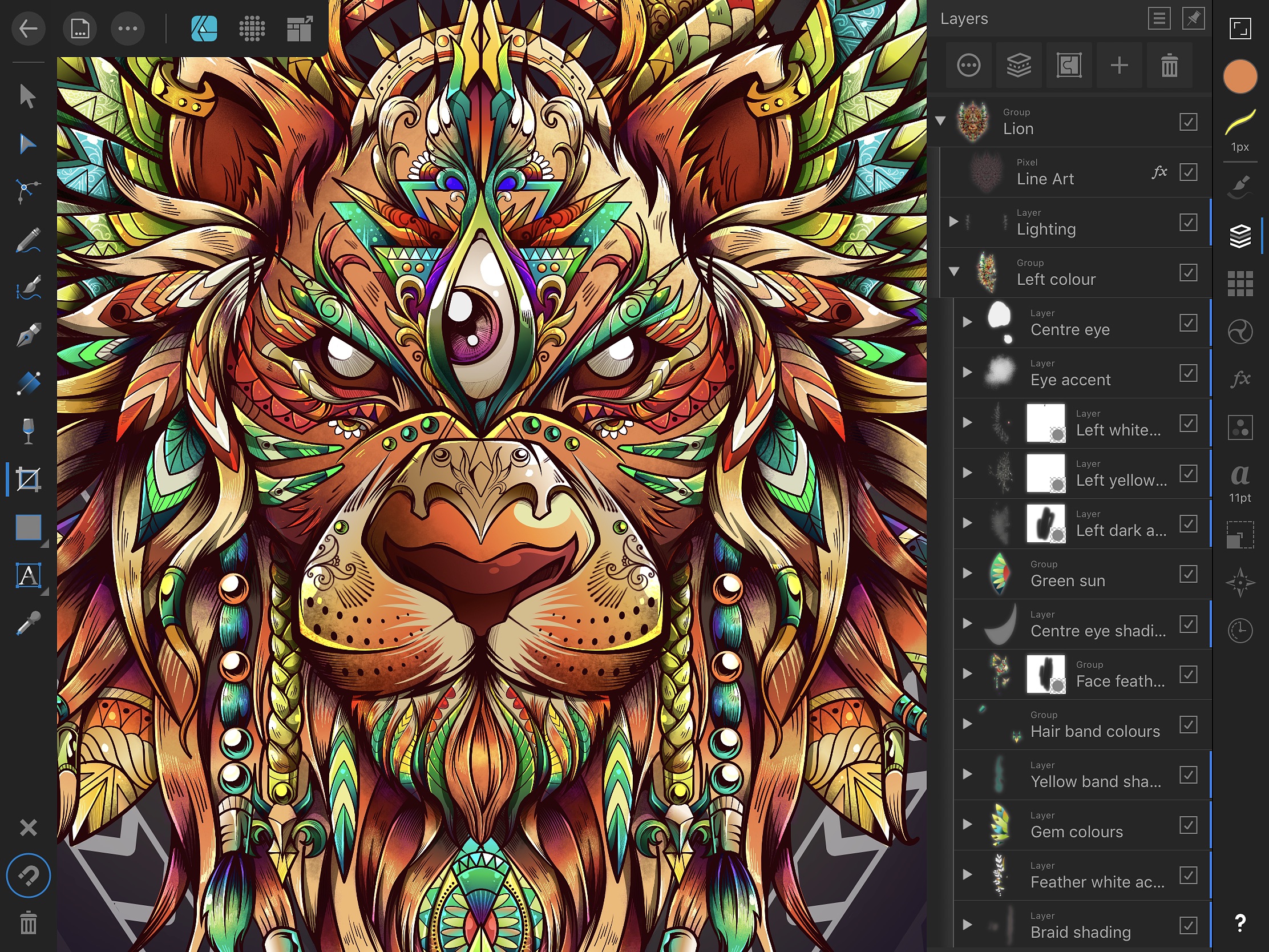 Screenshot do app Affinity Designer