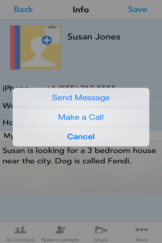 Notes in Contacts screenshot 4