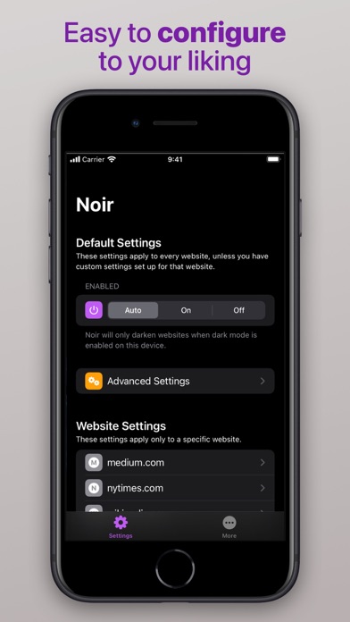 Noir - Dark Mode for Safari screenshot 3