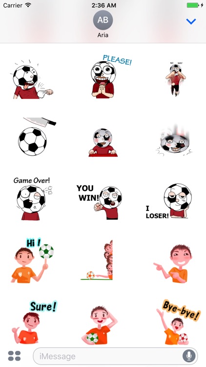 Boys Love Soccer Emoji Sticker