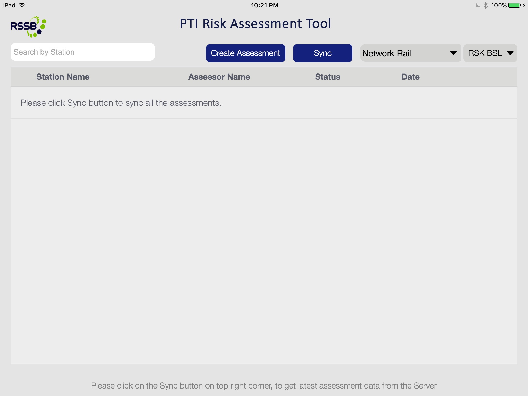 PTI Risk Assessment Tool screenshot 3