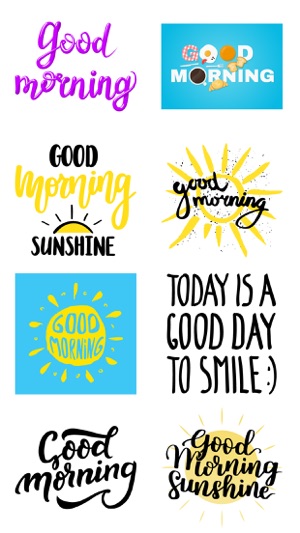 Good Morning Stickers Pack App(圖1)-速報App