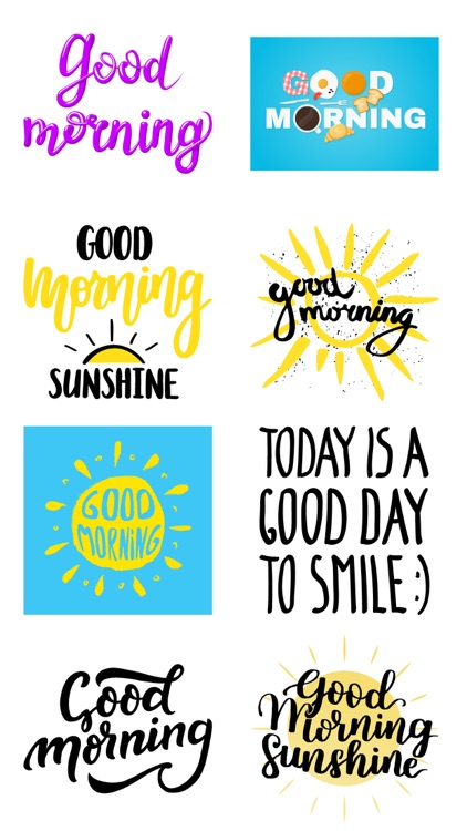 Good Morning Stickers Pack App