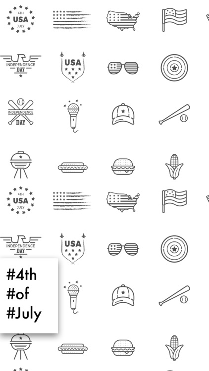 4th of July Stickers Pro