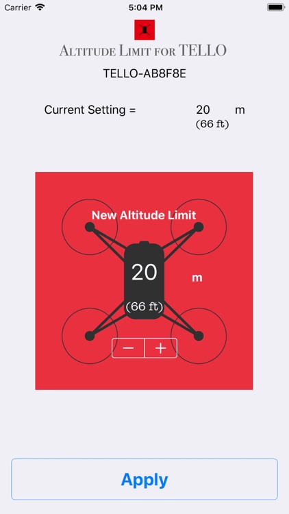 Altitude Limit for TELLO