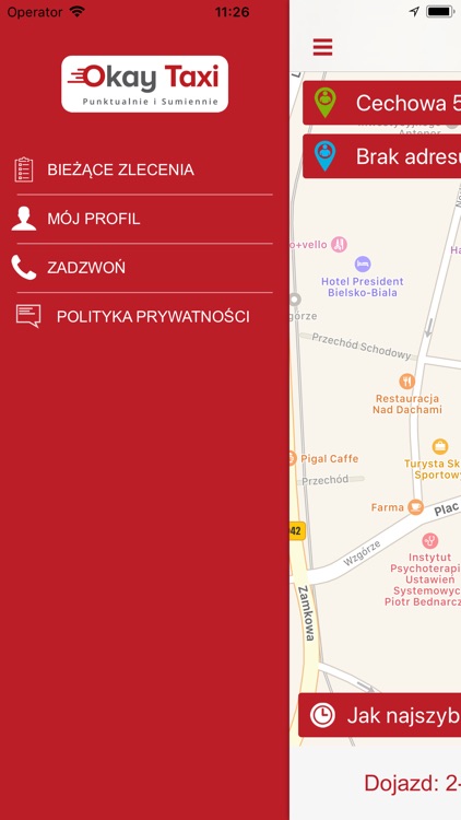 Biało Czerwone Okay Taxi