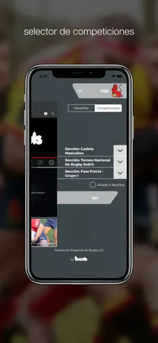 Screenshot 4 FERugby Torneos iphone
