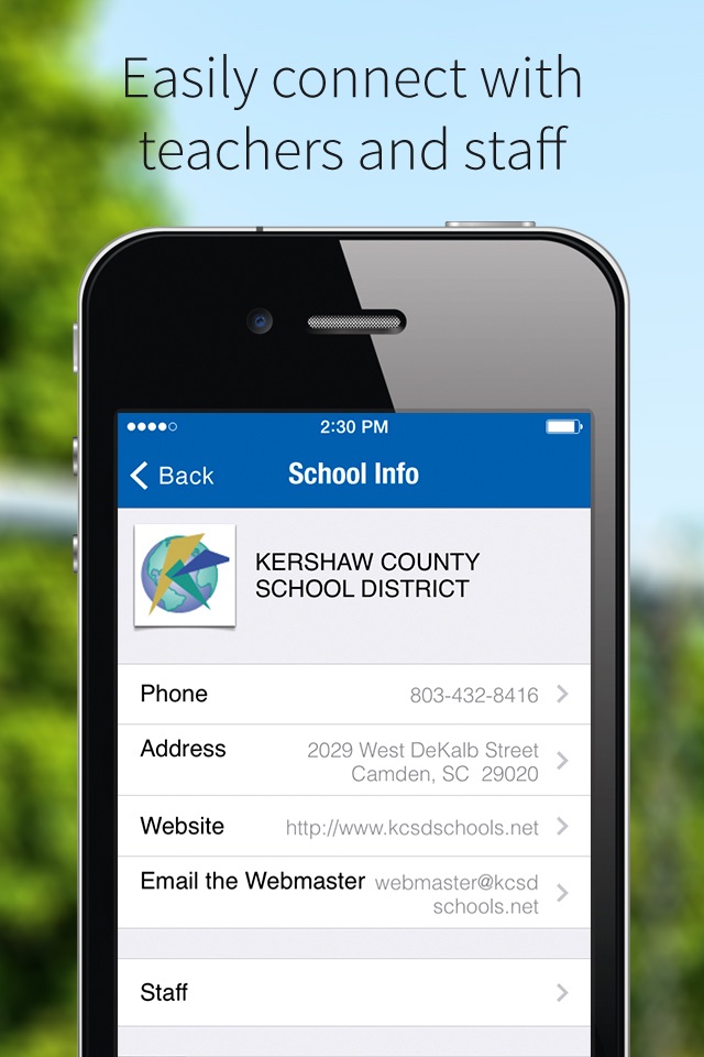 Kershaw County School District screenshot 2