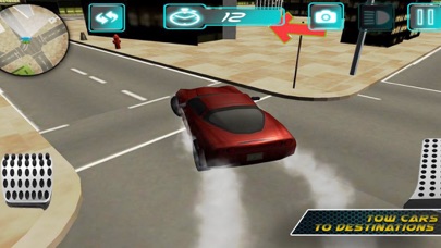 Red Car City Tran Sim screenshot 3