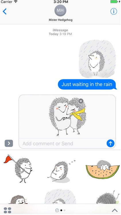 Mr. Hedgehog Animated Stickers screenshot-3