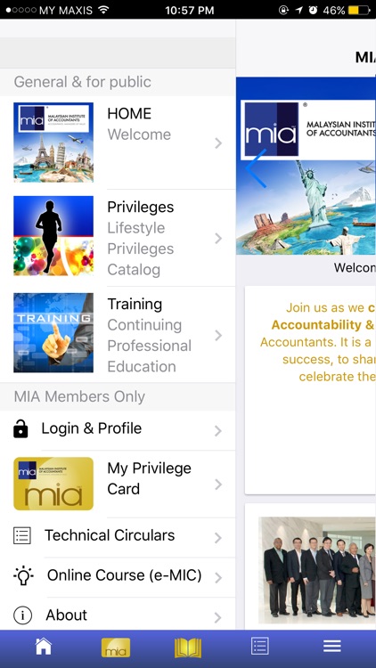 MIA Membership Privileges App