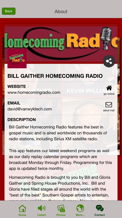 Bill Gaither Homecoming Radio screenshot-4