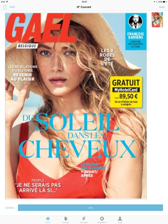 iPad Image of Gael Magazine