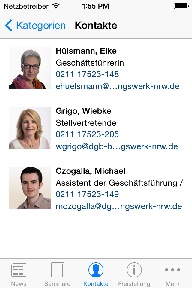 DGB Bildungswerk NRW Seminare screenshot 4