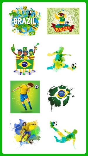 Brazil Football Fans Stickers(圖1)-速報App