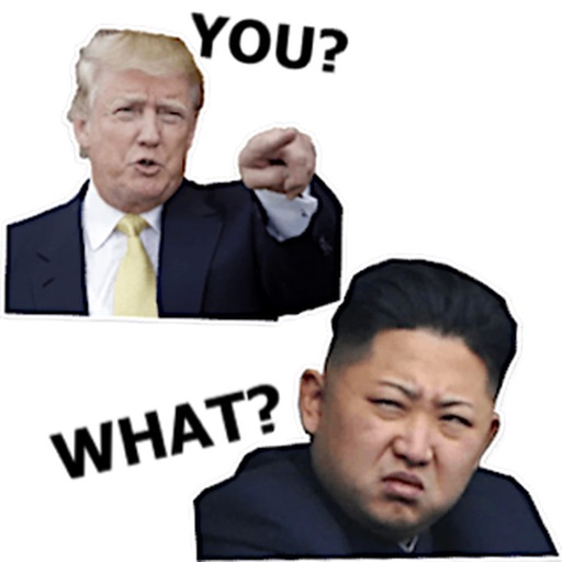 Trump And Kim Emoji Sticker