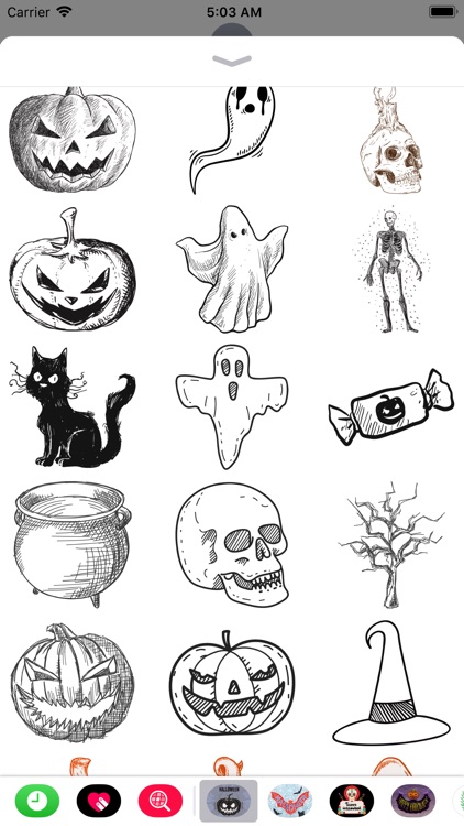 Halloween Sketch Elements