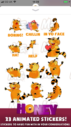 Kitty Cat Hon Stickers(圖2)-速報App