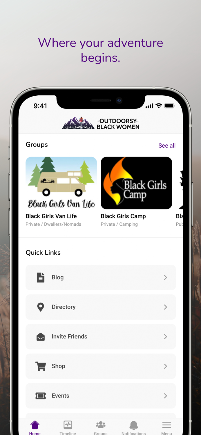 Outdoorsy Black Women