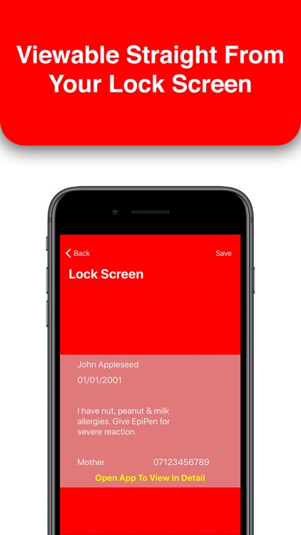MedicalMe: Emergency ID Alarm