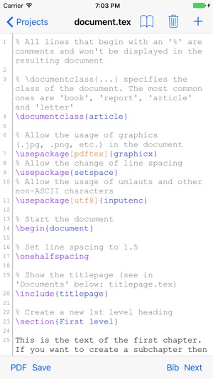 VerbTeX LaTeX Editor