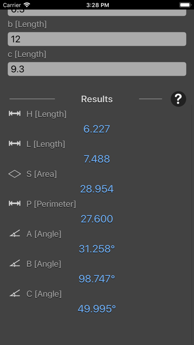 Triangle Calculator Plus screenshot 4