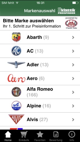 Auto Bild Klassik Preisfinder App Itunes Deutschland