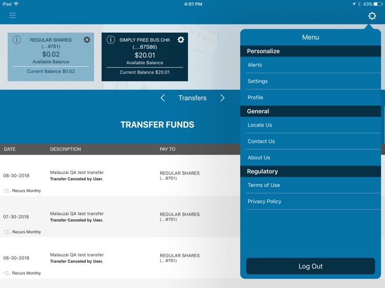 Yolo FCU Business for iPad screenshot-5