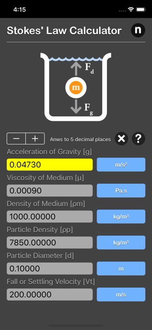 Stokes Law Calculator(圖2)-速報App