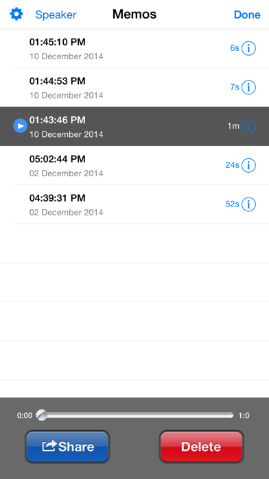 How to cancel & delete My Memos - The Voice Recorder from iphone & ipad 2