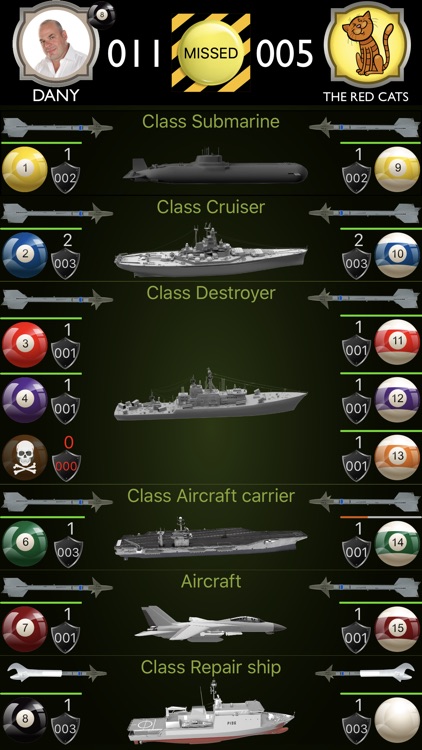 Naval Battle Billiard