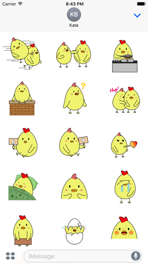 Animated Funny Chicken Couple