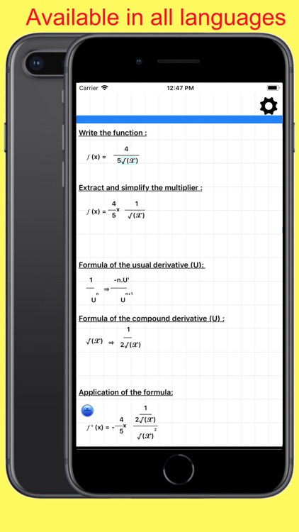 Functions and derivatives